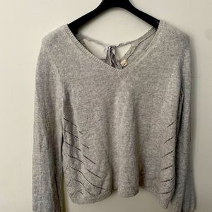 Moth Anthropology brand tie back sweater